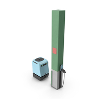 Car Charging Robot System PNG & PSD Images