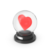 Snow Sphere Heart Color PNG & PSD Images
