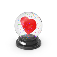 Snow Sphere Heart Star PNG & PSD Images