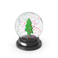 Snow Sphere Tree Star Color PNG & PSD Images