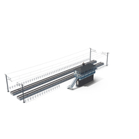 Train Signal Box with Direct Railway Section PNG & PSD Images