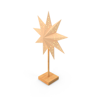 Standing Christmas Paper Star Light PNG & PSD Images