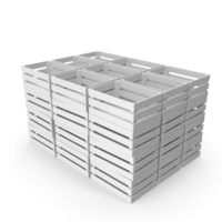 White Wooden Crates PNG & PSD Images