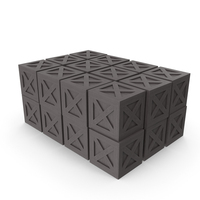 Black Cargo Wooden Crates PNG & PSD Images