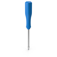 Stylized Screwdriver Blue PNG & PSD Images