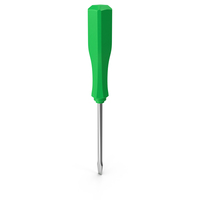 Stylized Screwdriver Green PNG & PSD Images
