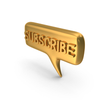 Subscribe Button Icon Gold PNG & PSD Images