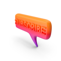 Subscribe Button Coloured Icon PNG & PSD Images