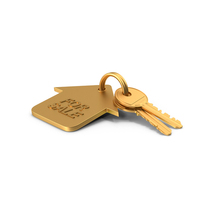 Key Home For Sale Metal PNG & PSD Images