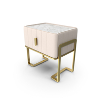 Modern Champagne Nightstand PNG & PSD Images