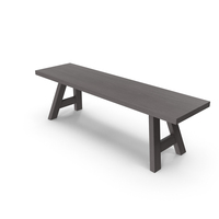 Black Wooden Bench PNG & PSD Images
