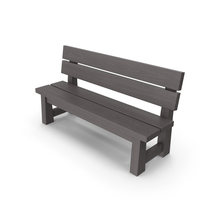 Black Wooden Bench PNG & PSD Images