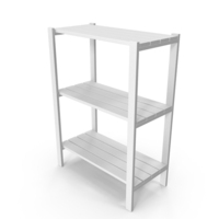 White Wooden Rack PNG & PSD Images
