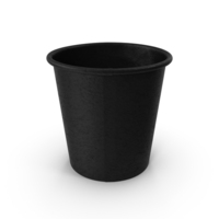 Coffee Cup Empty 4oz Takeout Black PNG & PSD Images