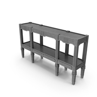 Florence Antique Inspired Console PNG & PSD Images
