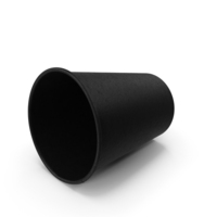 Coffee Cup Empty 8oz Takeout Black PNG & PSD Images