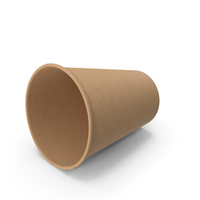 Coffee Cup Empty 12oz Takeout Brown PNG & PSD Images