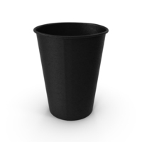 Coffee Cup Empty 12oz Takeout Black PNG & PSD Images