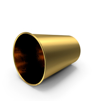 Coffee Cup Empty 12oz Takeout Gold PNG & PSD Images