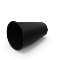 Coffee Cup Empty 16oz Takeout Black PNG & PSD Images