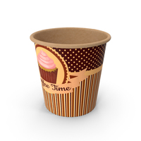 Coffee Cup Empty 4oz Takeout Design PNG & PSD Images