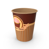 Coffee Cup Empty 8oz Takeout Design PNG & PSD Images