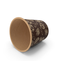 Coffee Cup Empty 4oz Takeout Design PNG & PSD Images