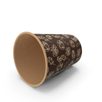 Coffee Cup Empty 8oz Takeout Design PNG & PSD Images