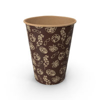 Coffee Cup Empty 12oz Takeout Design PNG & PSD Images