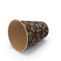 Coffee Cup Empty 12oz Takeout Design PNG & PSD Images