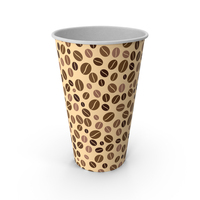Coffee Cup Empty 16oz Takeout Design PNG & PSD Images