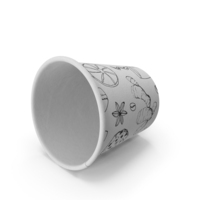 Coffee Cup Empty 4oz Takeout Design PNG & PSD Images