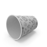 Coffee Cup Empty 8oz Takeout Design PNG & PSD Images