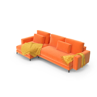 Nuvola Corner Sofa (Orange) PNG & PSD Images