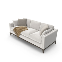 Hudson Vintage Sofa (White) PNG & PSD Images
