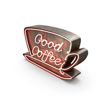 Good Coffee Neon Sign PNG & PSD Images
