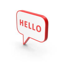 Speech Bubble Hello Color PNG & PSD Images