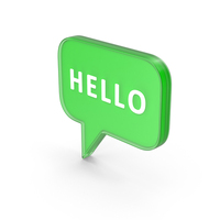 Speech Bubble Hello Glass PNG & PSD Images