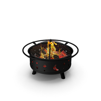 Garden Fire Pit with Fire PNG & PSD Images