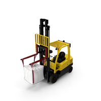 Industrial Forklift With Bulk Bag PNG & PSD Images