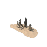 Les Braves Memorial on Sand PNG & PSD Images
