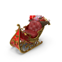 Santa Claus Sleigh Gifts PNG & PSD Images