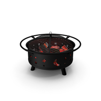Round Fire Pit With Firewood PNG & PSD Images