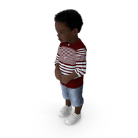 Toddler Black Boy Everyday In Casual Outfit Standing PNG & PSD Images