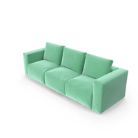 Minimal Sofa (Green) PNG & PSD Images