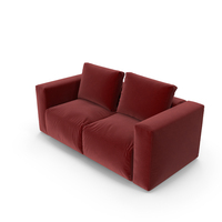 Minimal Sofa Seats (Red) PNG & PSD Images