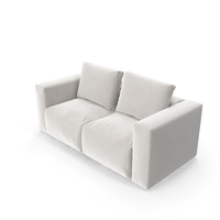 Minimal Sofa 2 Seats (White) PNG & PSD Images