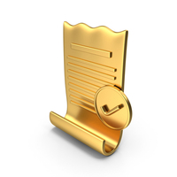 Confirmed Payment Gold Icon PNG & PSD Images