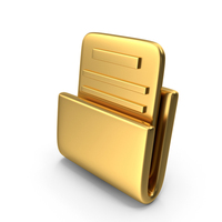 Document Folder Gold Icon PNG & PSD Images
