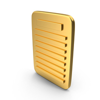Text Document Gold Icon PNG & PSD Images